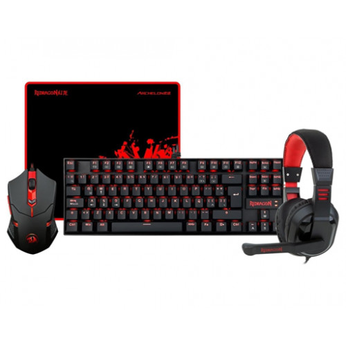 Redragon 4in1 Combo K552-BB-2 Mechanical Gaming Keyboard K552+M601 Mouse+H120 Headset