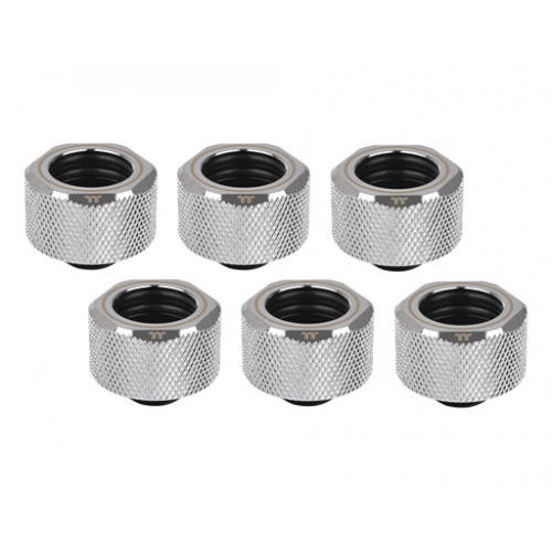 Pacific C-PRO G1/4 PETG Tube 16mm OD Compression – Chrome (6-Pack Fittings) CL-W213-CU00SL-B Pacific C-PRO G1/4 PETG Tube 16mm OD Compression – Chrome (6-Pack Fittings) CL-W213-CU00SL-B
