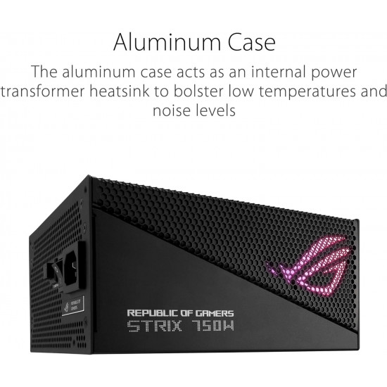 ASUS ROG STRIX 750W Gold Aura Edition RGB Power Supply ASUS ROG STRIX 750W Gold Aura Edition RGB Power Supply