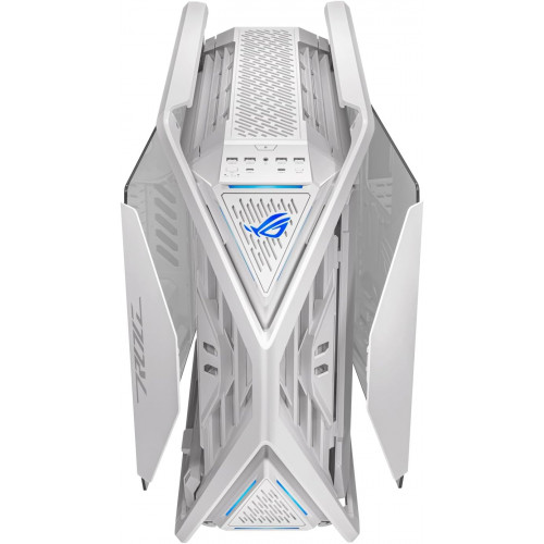 صندوق كمبيوتر العاب  ASUS ROG Hyperion | حجم كبير | يدعم E-ATX | تصميم شبكي | أضواء RGB | ابيض | طراز ROG Hyperion GR701