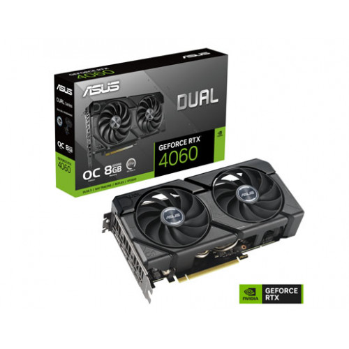 ASUS Dual GeForce RTX 4060 EVO OC Edition 8GB GDDR6 Gaming Grafikkarte ASUS Dual GeForce RTX 4060 EVO OC Edition 8GB GDDR6 Gaming Grafikkarte