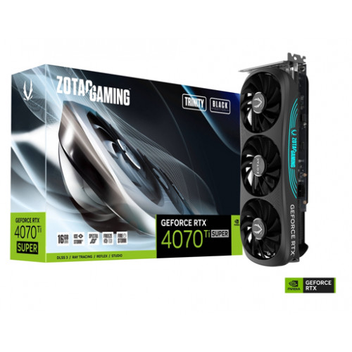 ZOTAC GAMING GeForce RTX 4070 Ti SUPER Trinity Black Edition 16GB GDDR6X