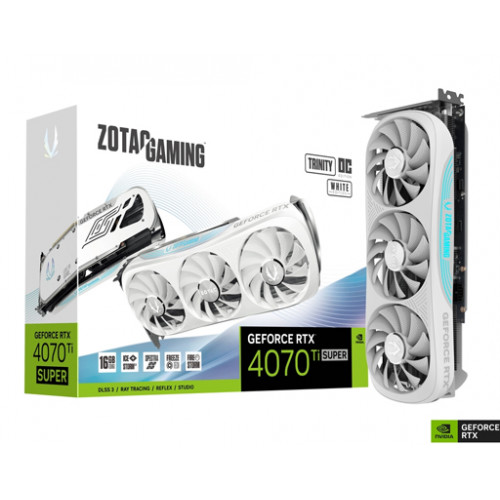 ZOTAC GAMING GeForce RTX 4070 Ti SUPER Trinity OC White Edition 16GB GDDR6X