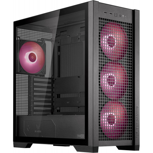صندوق كمبيوتر العاب TUF GT302 | حجم متوسط | يدعم ATX | من شركة ARGB | Asus | اسود | طراز H6 Flow Tempered Glass صندوق كمبيوتر العاب TUF GT302 | حجم متوسط | يدعم ATX | من شركة ARGB | Asus | اسود | طراز H6 Flow Tempered Glass