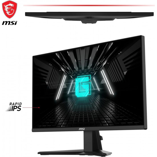 شاشة ام اس اي MSI | بدقة (1920*1080) | مقاس 25 انش | من جيم ام اس أي MSI | لوحة IPS | استجابة 1 مللي ثانية | معدل تحديث 180 هرتز | طراز G255F