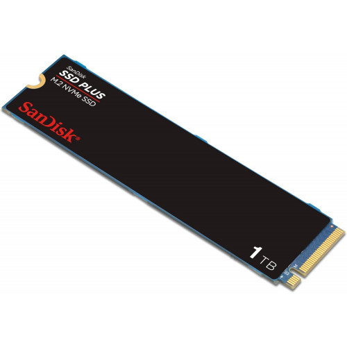 SanDisk 1TB SSD Plus M.2 NVMe SSD - PCIE Gen 3.0, Up to 3,200 MB/s SanDisk 1TB SSD Plus M.2 NVMe SSD - PCIE Gen 3.0, Up to 3,200 MB/s