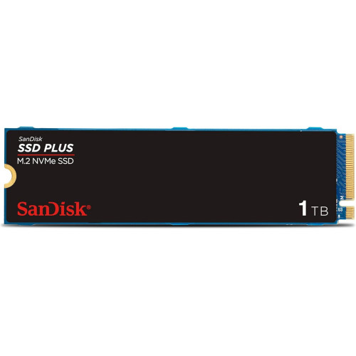  SanDisk 1TB SSD Plus M.2 NVMe SSD - PCIE Gen 3.0, Up to 3,200 MB/s