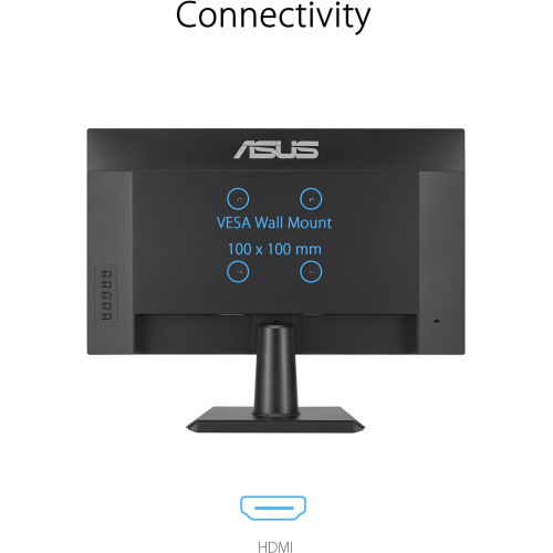شاشة متعددة الاستخدامات Asus | بدقة FHD  (1920x1080)  | مقاس 27 انش | من شركة اسوس Asus | لوحة IPS | حواف نحيفة | معدل تحديث 100 هرتز | طراز VA27EHF