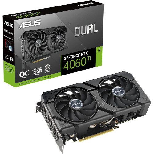 ASUS Dual GeForce RTX 4060 Ti EVO OC Edition 16GB GDDR6 Gaming Grafikkarte ASUS Dual GeForce RTX 4060 Ti EVO OC Edition 16GB GDDR6 Gaming Grafikkarte