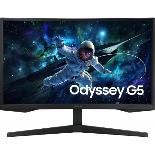 شاشة العاب  Odyssey | بدقة QHD (2560x1440)  | مقاس 27 انش | تقنية AMD فري سينك | من شركة سامسونج   Samsung | معدل تحديث 144هرتز | استجابة 1 مللي ثانية | منحنية | طراز G5 G55C