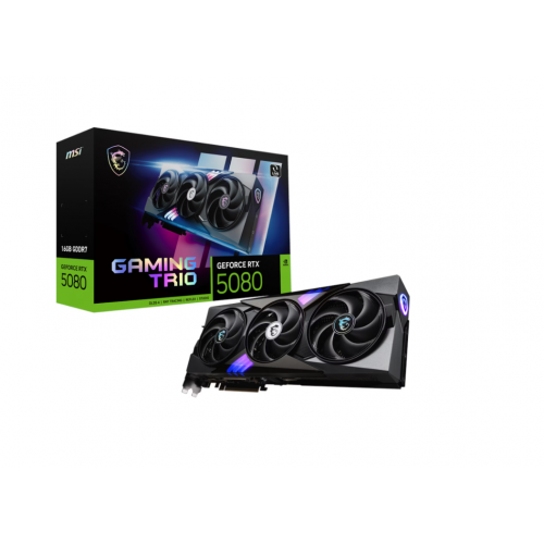  كرت شاشة 5080 ام اس اي MSI GeFOrce RTX 5080 Gaming Trio OC 16GB GDDR7 - graphics card