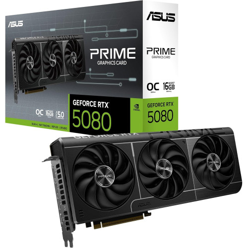 ASUS Prime GeForce RTX 5080 OC Edition 16GB GDDR7 Gaming Graphics Card ASUS Prime GeForce RTX 5080 OC Edition 16GB GDDR7 Gaming Graphics Card