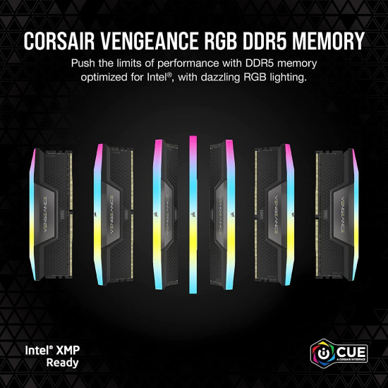 رام كورسير فينجيانس 32 جيجا 16*2 6400 هرتز, دي دي ار 5 ال سي 36 Corsair VENGEANCE RGB DDR5 RAM 32GB (2x16GB) 6400MHz رام كورسير فينجيانس 32 جيجا 16*2 6400 هرتز, دي دي ار 5 ال سي 36 Corsair VENGEANCE RGB DDR5 RAM 32GB (2x16GB) 6400MHz