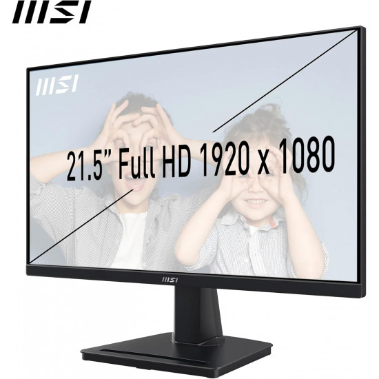 MSI PRO MP225 21.5 Inch Full HD  IPS Panel, 100 Hz, Eye-Friendly Screen, Tilt-Adjustable - HDMI, D-Sub (VGA)