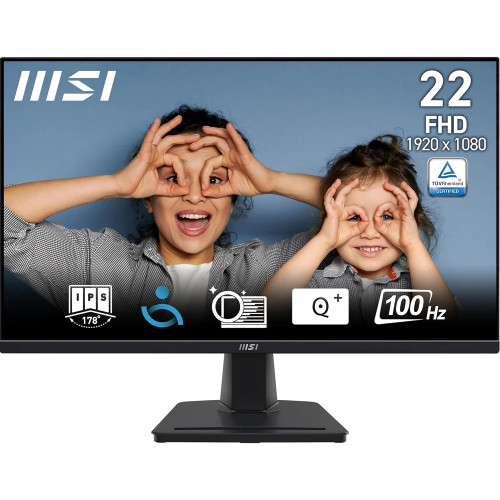 MSI PRO MP225 21.5 Inch Full HD  IPS Panel, 100 Hz, Eye-Friendly Screen, Tilt-Adjustable - HDMI, D-Sub (VGA)