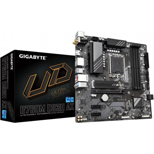 Gigabyte B760M DS3H AX LGA 1700 Micro-ATX Motherboard