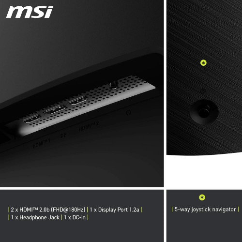 MSI MAG 32C6 32inch curved 1920x1080, 180Hz Refresh rate, 1 Gaming Monitor MSI MAG 32C6 32inch curved 1920x1080, 180Hz Refresh rate, 1 Gaming Monitor