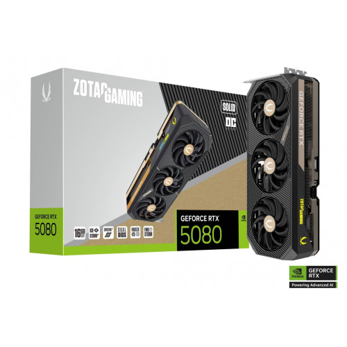ZOTAC RTX 5080 SOLID CORE OC 16GB GDDR7 Graphics Card