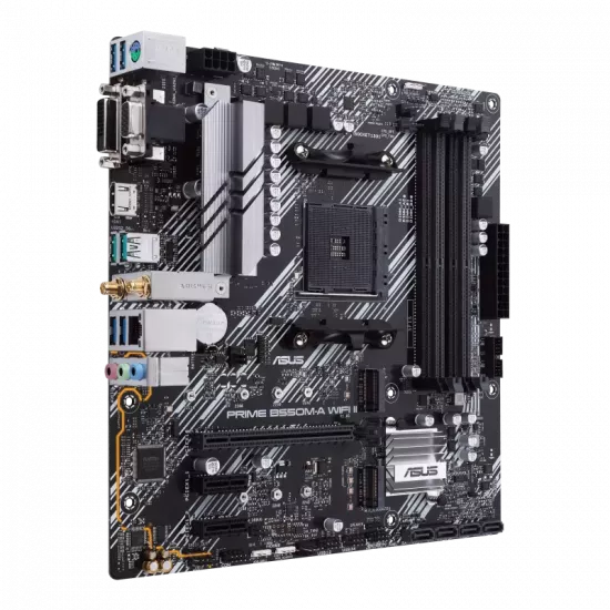 ASUS PRIME B550-A WIFI II AMD Micro ATX DDR4 Motherboard ASUS PRIME B550-A WIFI II AMD Micro ATX DDR4 Motherboard