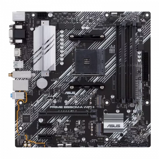ASUS PRIME B550-A WIFI II AMD Micro ATX DDR4 Motherboard ASUS PRIME B550-A WIFI II AMD Micro ATX DDR4 Motherboard