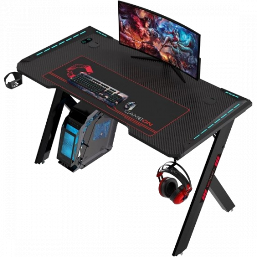 طاولة العاب جيم اون GAMEON GO-Hawksbill Series | أضواء RGB | حجم 120x60x72 سم | طراز GO-Hawksbill