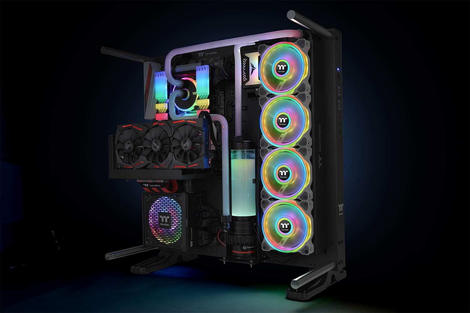  Thermaltake Riing Quad 14 RGB Computer case Fan 14 cm White
