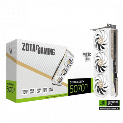ZOTAC GAMING GeForce RTX 5070 Ti Solid Core OC White Edition 16GB GDDR7