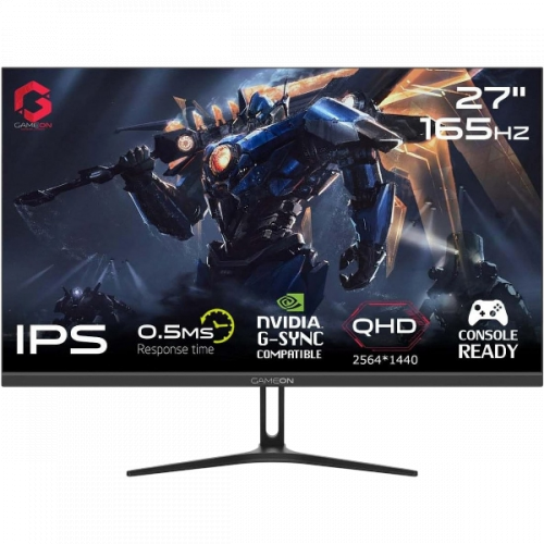 GAMEON GOAE27QHD165IPS Pro Series 27" QHD 165Hz Gaming Monitor – 0.5ms IPS Panel – PS5 Compatible – Black