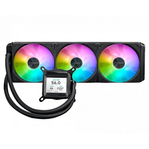 ASUS Prime LC 360 ARGB LCD AIO Liquid Cooler – LCD Display, Asetek Pump, ARGB Fans ASUS Prime LC 360 ARGB LCD AIO Liquid Cooler – LCD Display, Asetek Pump, ARGB Fans