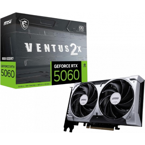 MSI RTX 5060 VENTUS 2X OC 8GB GDDR6 GPU – DLSS 3 & Dual-Fan