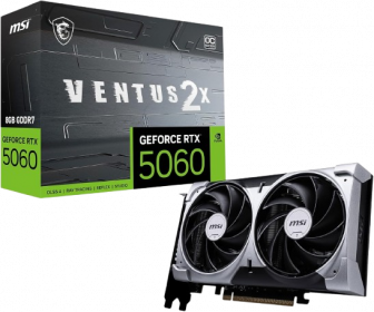 MSI RTX 5060 VENTUS 2X OC 8GB GDDR6 GPU – DLSS 3 & Dual-Fan