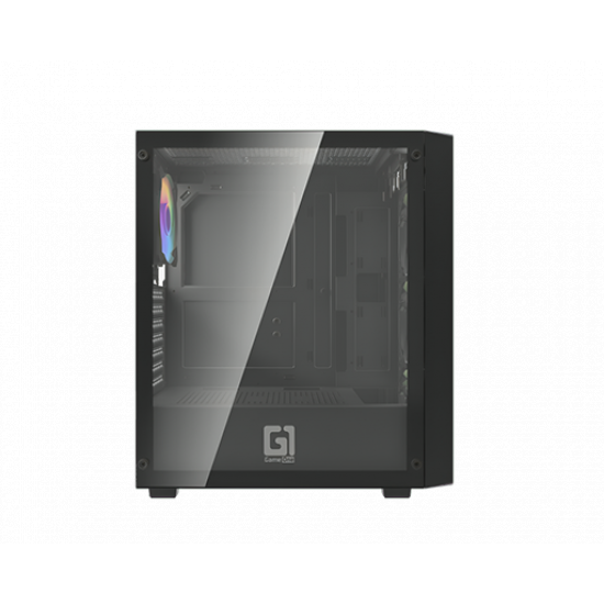 GameOne NITRO 4 Black Case – Mid-Tower, Tempered Glass, ATX Compatible