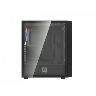 GameOne NITRO 4 Black Case – Mid-Tower, Tempered Glass, ATX Compatible