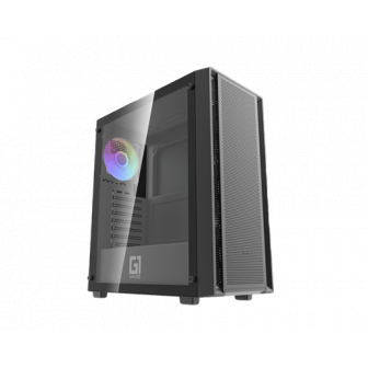GameOne NITRO 4 Black Case – Mid-Tower, Tempered Glass, ATX Compatible
