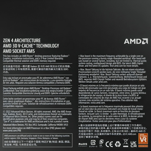  AMD Ryzen 7 7800X3D Gaming Processor 