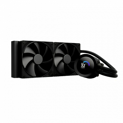NZXT Kraken Plus 240 RGB  Liquid Cooler with LCD Display  Black 