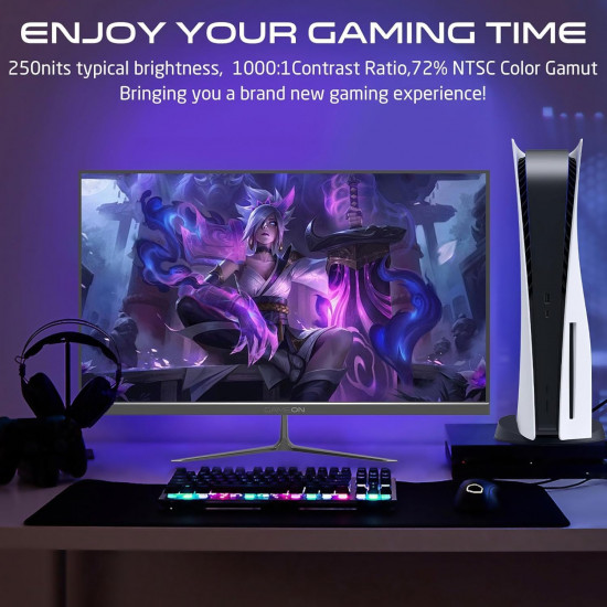  GAMEON GOES24FHD120IPS 24 inch Gaming Monitor, 2.1 HDMI, Built-in-Speakers, Black