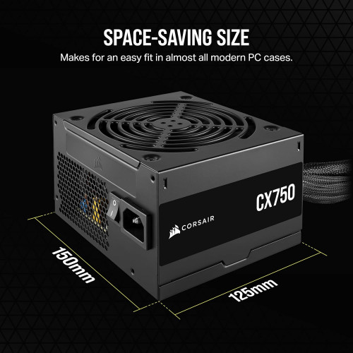 Corsair  CX Series™ CX750 750 Watt 80 PLUS Bronze ATX Power Supply