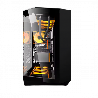 DarkFlash DY470 black– Panoramic Case with 4 ARGB Fans DarkFlash DY470 black– Panoramic Case with 4 ARGB Fans