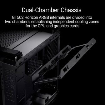 ASUS TUF Gaming GT502 Horizon ARGB Black Mid Tower Gaming Case ASUS TUF Gaming GT502 Horizon ARGB Black Mid Tower Gaming Case