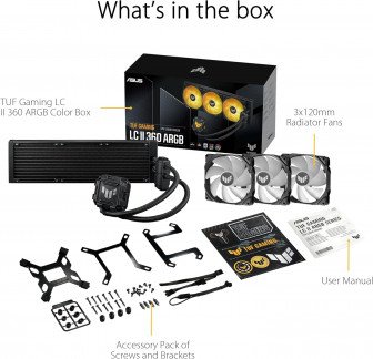 Asus TUF Gaming LC II 360 ARGB all-in-one CPU liquid coolers with Aura Sync Asus TUF Gaming LC II 360 ARGB all-in-one CPU liquid coolers with Aura Sync