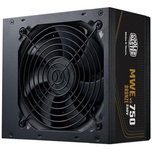  Cooler Master MWE Bronze 750 V3 230V 750 Watt ATX 3.1 Fully Wired 80+ Bronze PSU Power Supply