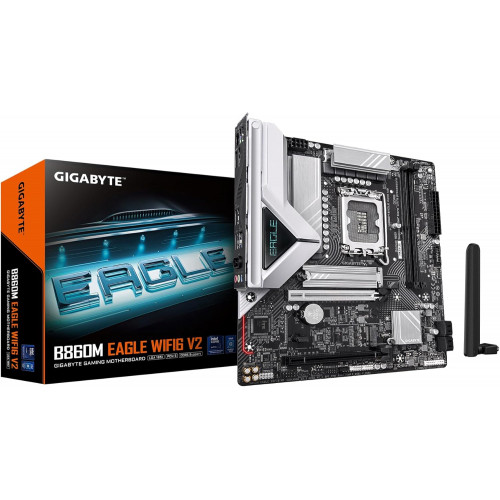 "Gigabyte B860M EAGLE WiFi6 V2 – Micro-ATX DDR5 Gaming Motherboard"