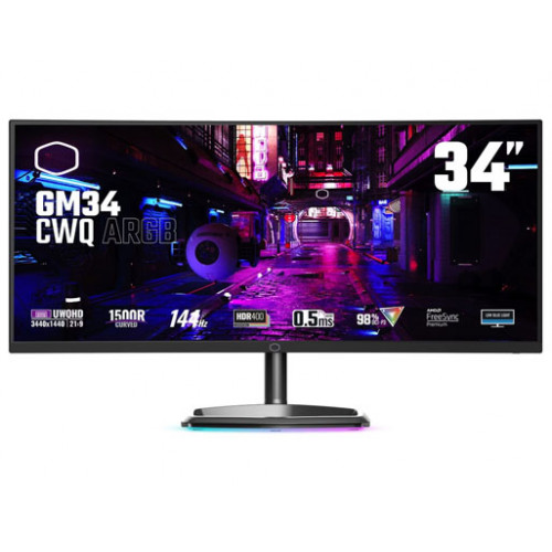Cooler Master GM34-CWQA 34” ARGB Curved 144Hz VA
