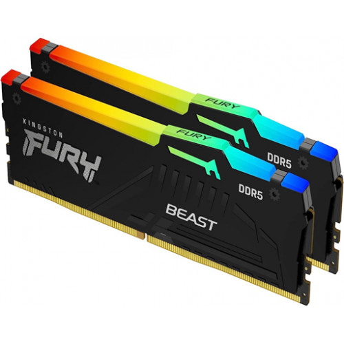 Kingston FURY Beast RGB 32GB (2 x 16GB) DDR5 6000 Kingston FURY Beast RGB 32GB (2 x 16GB) DDR5 6000