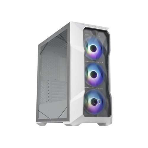 صندوق كمبيوتر العاب Cooler Master | يدعم ATX | تصميم شبكي | ابيض | طراز TD500 Mesh V2
