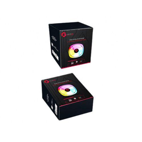GAMEON GO FAN CASE  FALCONGLAZE  BLACK 3PACK RGB