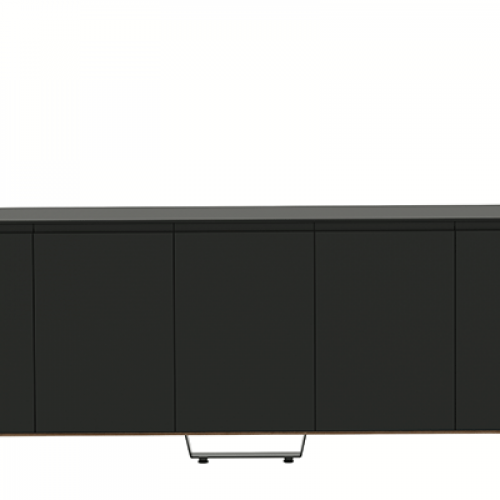 طقم أثاث مكتبي سمارت 3 قطع - رمادي وبني فاتح