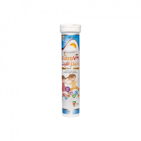كيدزافيت فيتامينات للأطفال 20 قرص فوار بطعم البرتقال