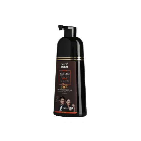 ليزر وايت شامبو صبغة بالأرجان بني غامق 420 مل